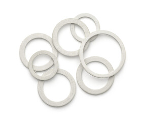 Top view of various paronite gaskets