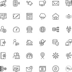 internet vector icon set such as: direction, drawing, office, paint, optical, label, reel, hand, things, instrument, homepage, night, lens, notebook, forbidden, responsive, coaching, hour, html, book