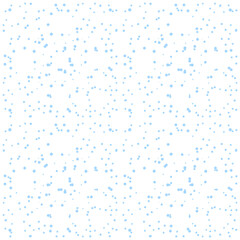 Snow falling, winter seamless pattern, poster design template, vector illustration