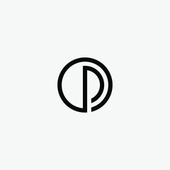 the initials D logo on a clean white background