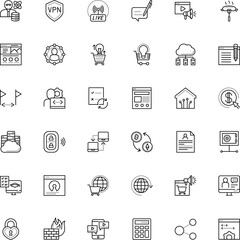 internet vector icon set such as: support, clip, lunch, house, end, virus, currency, round, panel, day, opportunity, recount, silhouette, electric, license, vlogging, ppc, teacher, notepad, partner