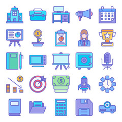 Work Space icon pack for your web site design, logo, app, UI. Vector graphics illustration and editable stroke. EPS 10.
