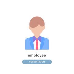 Fototapeta na wymiar employee icon vector illustration. employee icon flat design.