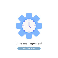 Fototapeta premium time management icon vector illustration. time management icon flat design.