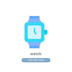 watch icon vector illustration. watch icon flat design.