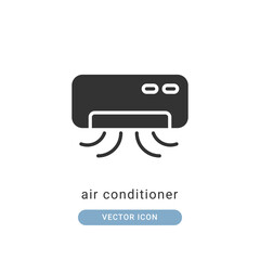 air conditioner icon vector illustration. air conditioner icon glyph design.