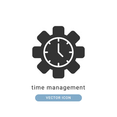 time management icon vector illustration. time management icon glyph design.