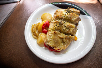 Fish and potato for dinner