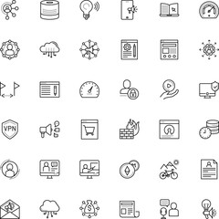 Fototapeta premium internet vector icon set such as: coin, bandwidth, microphone, teamwork, coaching, production, seminar, open source, label, point, screen, free, note, blogging, basket, add, resume, license, retail