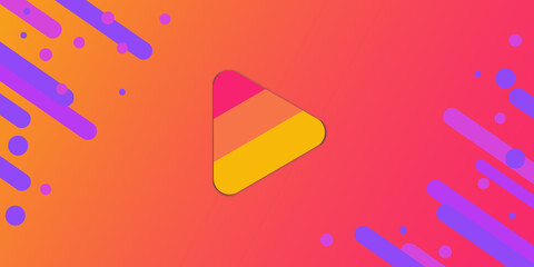 Digital background. Colored modern background in the style of the social network. Stream cover. Social media concept. Vector illustration.