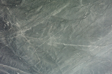 Géoglyphes péruviens à Nasca vu du ciel