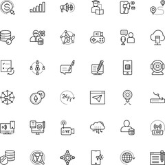internet vector icon set such as: administrator, thief, cam, key, encryption, cryptocurrency, recount, story, investment, photo, glyph, banking, upload, plan, bank, meter, safety, damage, plug, webtv