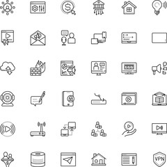internet vector icon set such as: banner, quarantine, html, webinar, people, infographic, wi-fi, bank, router, revenue, template, lucky, www, heart, frame, inventions, structure, touch, hode, safe