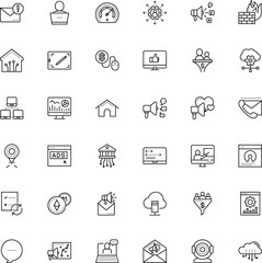 internet vector icon set such as: remote, encryption, window, pad, analyzing, fast, dialog, transfer, navigation, pen, click, blockchain, camera, sitting, measure, cell, bullhorn, pink, event