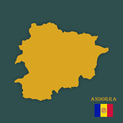 Illustration d'une carte de l'Andorre