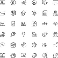 internet vector icon set such as: economy, cms, cursor, antivirus, shop, map, plan, mining, news, outsource, 7, collection, share, pointer, add, investigate, vpn, house, sales, ever, construction