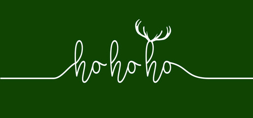 Saying ho ho ho, Merry Christmas text. Hohoho pattern, Santa Claus, Christmas, xmas design. New Year concept. HoHoHo. Santa suit with belt and buckle. Belly - obrazy, fototapety, plakaty