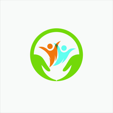 illustration health care logo design graphic vector download