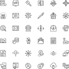 internet vector icon set such as: app, touch, cursor, streamline, silhouette, cost, engineering, glass, care, book, blogging, style, opportunity, pen, blog, threat, architecture, conservation