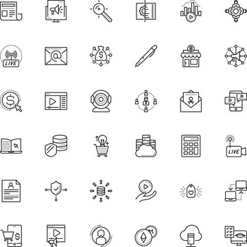 internet vector icon set such as: app, touch, cursor, streamline, silhouette, cost, engineering, glass, care, book, blogging, style, opportunity, pen, blog, threat, architecture, conservation