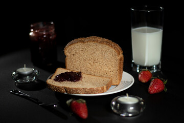 Un antojo de pan integral por la mañana y té