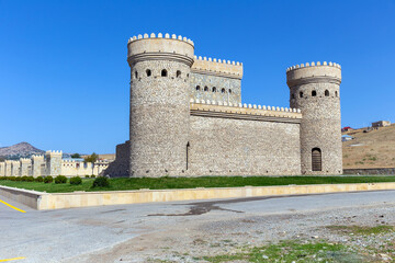 Fototapeta na wymiar An ancient fortress at the entrance to the city of Shemakha. Republic of Azerbaijan