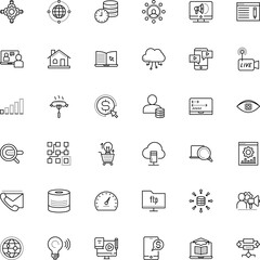 internet vector icon set such as: aggregation, go, recharge, header, client, purchase, document, diagram, interactive, cap, teamwork, find, settings, cottage, flow, full, target, sale, life, setting