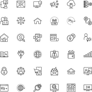 Internet Vector Icon Set Such As: Ethereum, Meter, Firewall, Laboratory, Geography, Delivery, Electricity, Sourcing, Solution, Code, Develop, Single, Www, Ever, Worldwide, Meeting, Automation