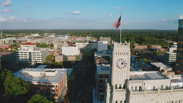 Late Afternoon in the Downtown City Center of Jackson Mississippi