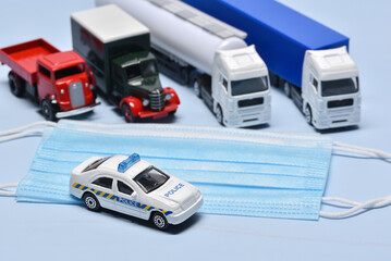 Four lorry toys stopped by police