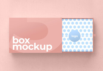 Top View of a Product Box Mockup