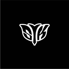 S K Initials bow arrow, simple modern minimalist design. black and white.