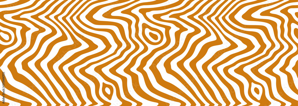 Aufkleber Vector Seamless Pattern with Flowing Salted Caramel. Abstract Border Sweet Texture. Creative Food Background for Packaging Design and Advertisement