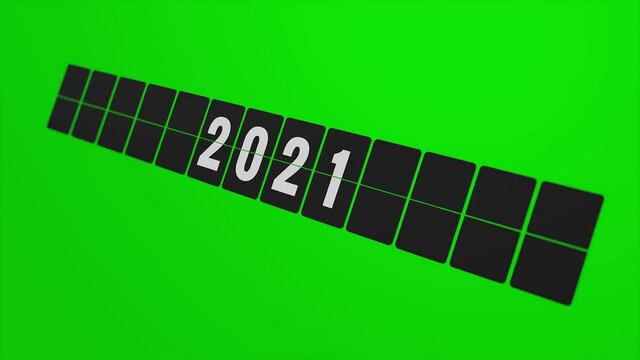 2020-2021. New Year concept. Set of digital countdown timer. Flip number counter template for 2020-2021 countdown.