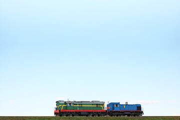 diesel locomotives on the railway
