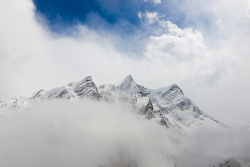 Obraz premium Mountains in the Himalayas. The trek around Manaslu