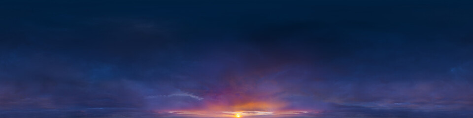 Sky hemisphere. Dome photo of sky for your 360° VR photography or video
