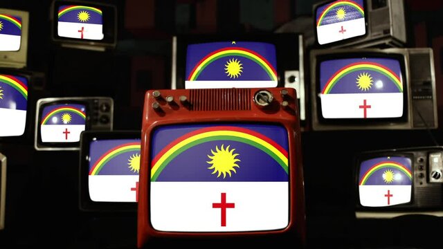 Flag of State of Pernambuco, Brazil, and Vintage Televisions.