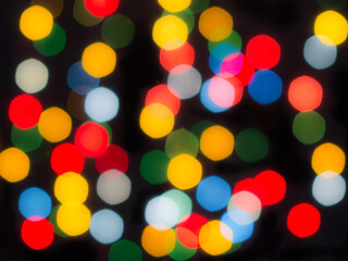 defocused lights on light background