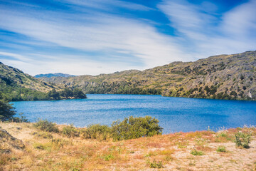 Fototapeta na wymiar Lake at Cochrane, Carretera Austral, Patagonia - Chile.
