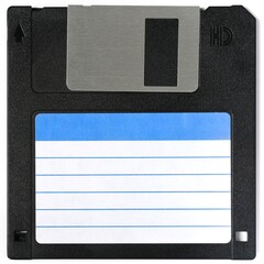 
Floppy disk with clear label to write on it - 393684560