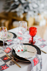 Christmas table setting