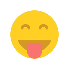 Yellow happy face. Emoji face.