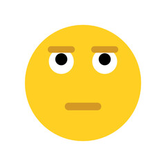 Upset emoji face. Emoticons icon.