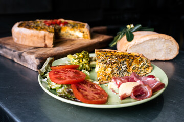 Delicious Plate of Food in Kitchen