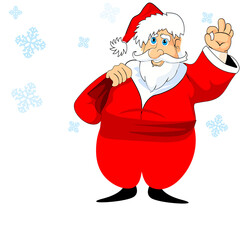 holiday new year santa frost santa claus holiday snowflake winter