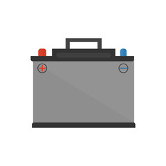 Car battery icon. Vector illustration.