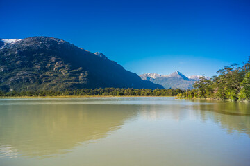 Baker river at Carretera Austral, Patagonia - Chile.