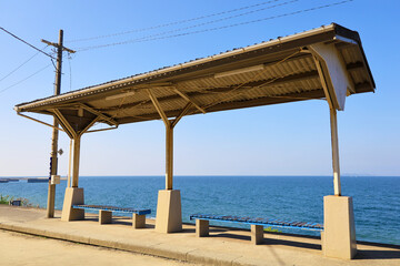 海沿いの駅