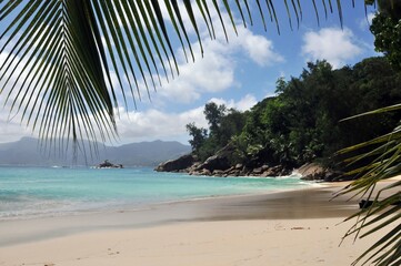 Anse Soleil beach on Mahe Island, Seychelles - Strand Anse Soleil auf der Insel Mahe Seychellen